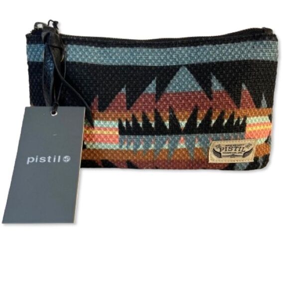 Pistil All Mine Dakota Southwestern Geometric Patterned Pouch Bag - Picture 1 of 14